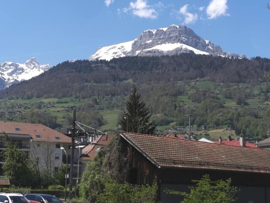Super Appartement Cocooning Vu Mont Blanc Sallanches Bagian luar foto